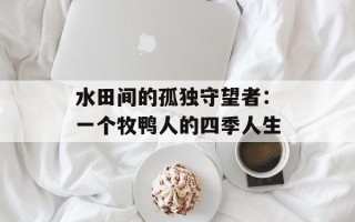 水田间的孤独守望者：一个牧鸭人的四季人生