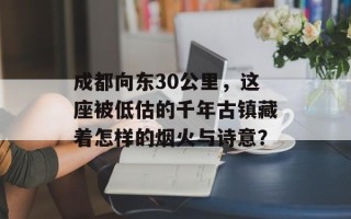 成都向东30公里，这座被低估的千年古镇藏着怎样的烟火与诗意？