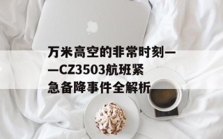 万米高空的非常时刻——CZ3503航班紧急备降事件全解析