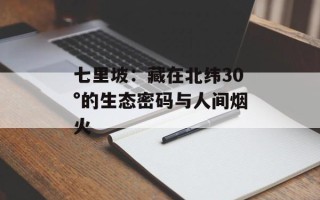 七里坡：藏在北纬30°的生态密码与人间烟火