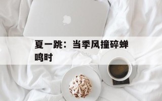 夏一跳：当季风撞碎蝉鸣时