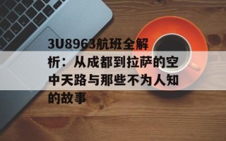 3U8963航班全解析：从成都到拉萨的空中天路与那些不为人知的故事