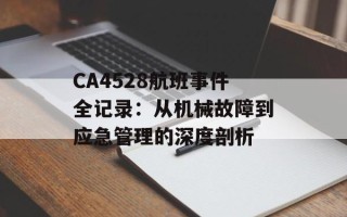 CA4528航班事件全记录：从机械故障到应急管理的深度剖析