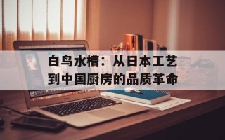 白鸟水槽：从日本工艺到中国厨房的品质革命